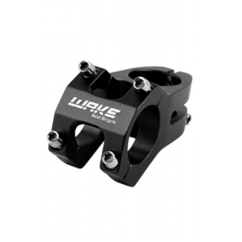Wake Siyah Bisiklet Kısa Gidon Boğazı 40mm Bisiklet Yedek Parça Aksesuarı