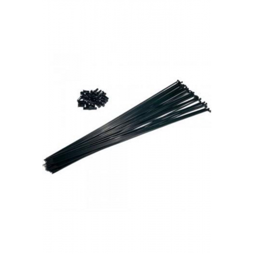 Bisiklet 26 Jant Teli 2mm X 255 [36 Adet] Çift Kat Jantlar [siyah].