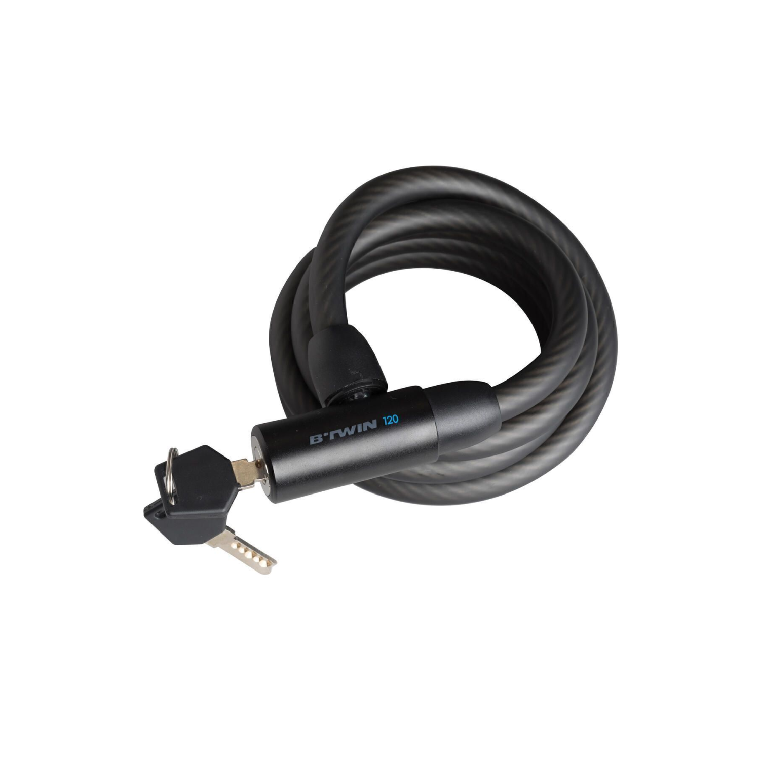 Bisiklet Aksesuar Kilidi 120 - Siyah - Anahtarlı