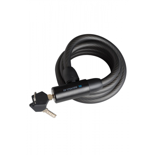 Bisiklet Aksesuar Kilidi 120 - Siyah - Anahtarlı