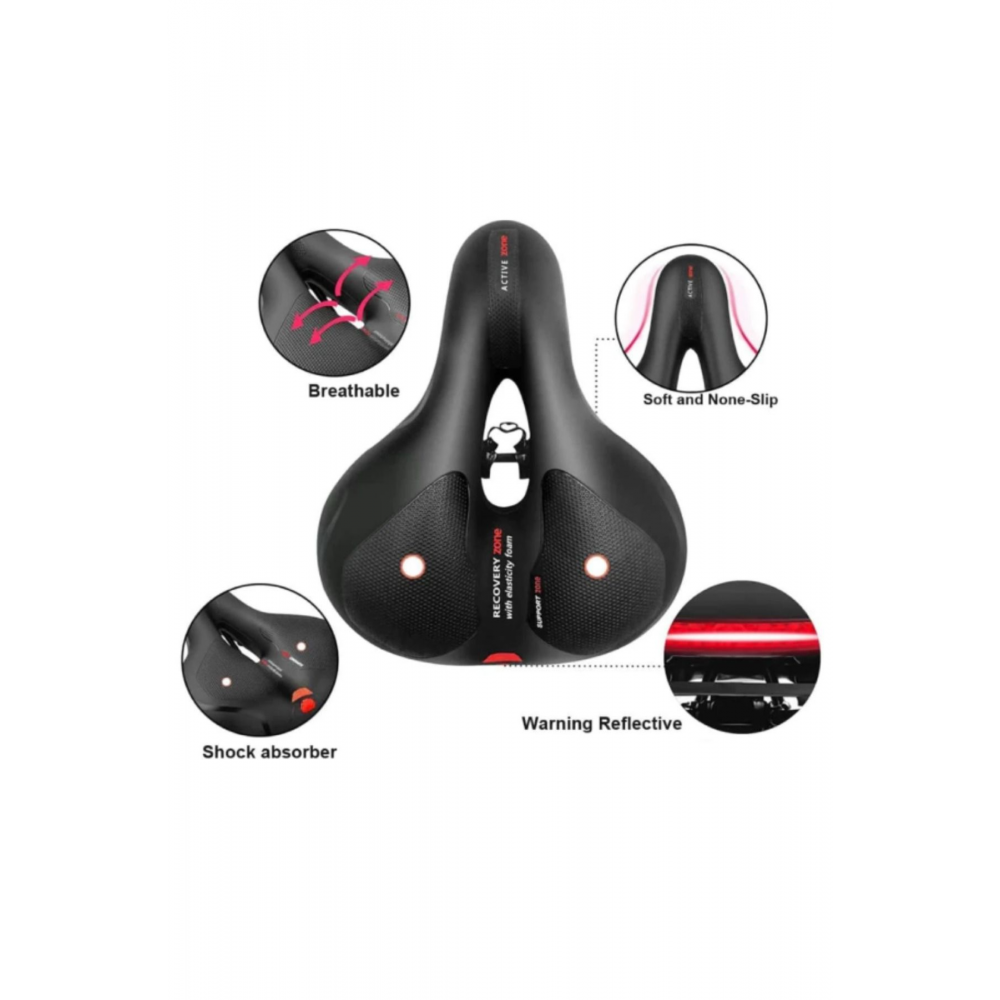 Bisiklet Geniş Rahat Yumuşak Yaylı Sele Koltuk Bisiklet Koltuğu Selesi Yedek Parça Aksesuar 26x21