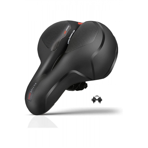 Bisiklet Sele Airzone Hava Kanallı Elastomer Yaylı Soft Doku A Kalite Mavi