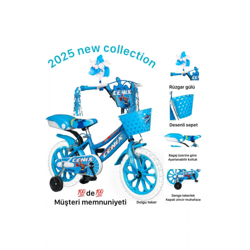 15 Jant Hector Prenses 3-6 Yaş Bisiklet Kız Ve Erkek Bisikleti 2025 Yerli Üretim