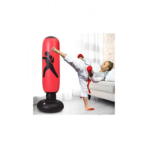 Teknorita Şişme Boks Torbası 120 Cm Ayaklı Çocuk Şişme Boks Çocuk Kid