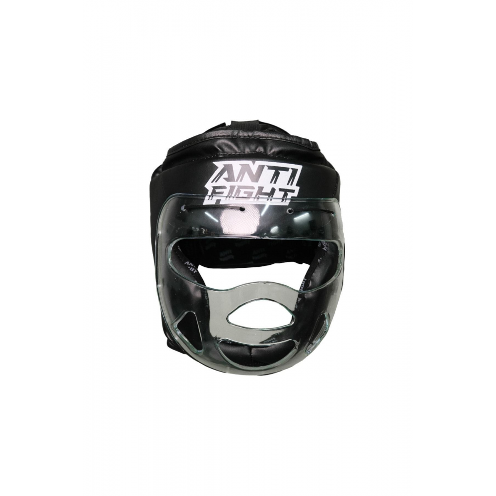 Yüz Korumalı Boks Kaskı Siyah