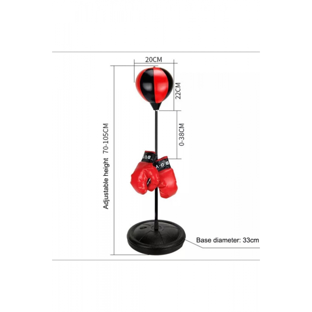 Boks Standı  Refleks Topu Boks Seti 70-105 Cm