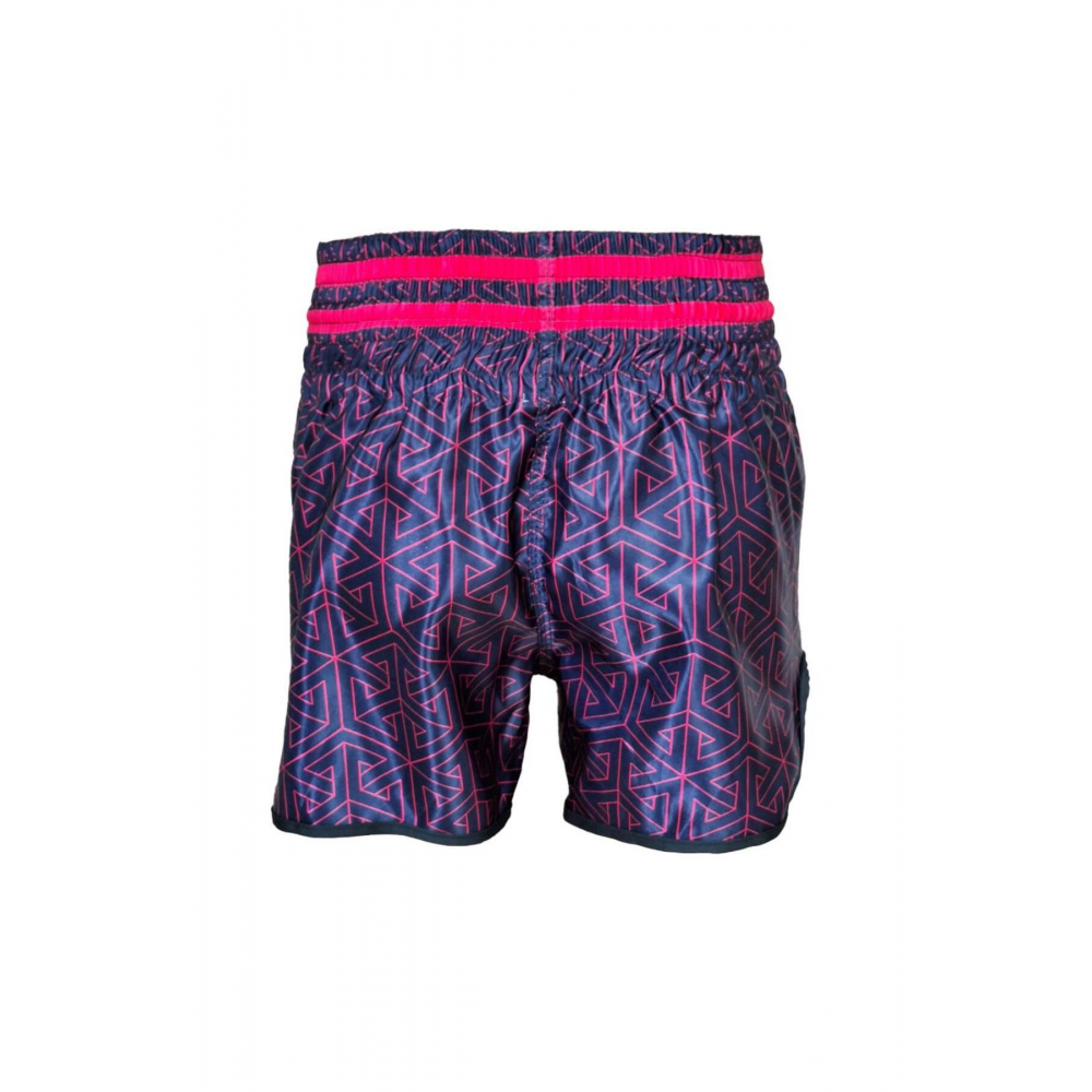 MT3442 Muay Thai Şortu Kick Boks Şort Neon Pembe Dijital Baskılı Şort