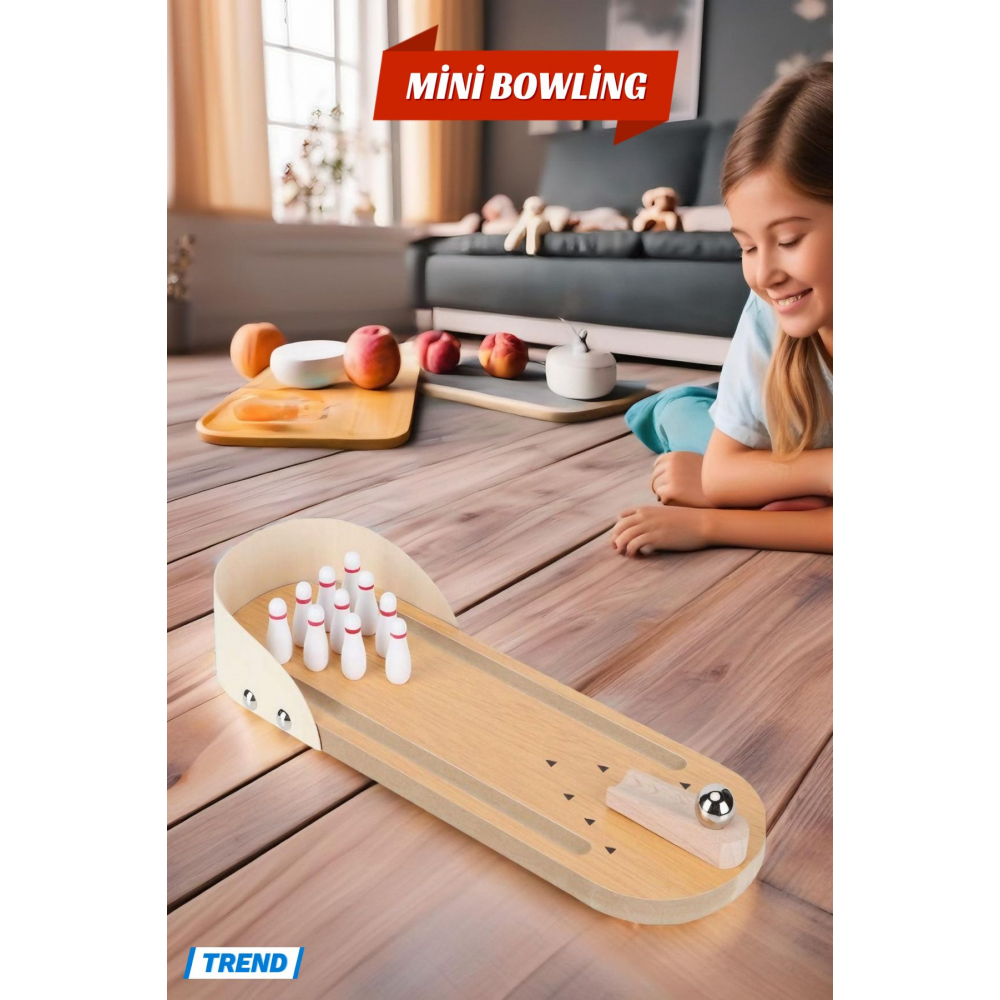 Mini Masa Üstü Bowling Oyunu Minyatür Bowling Oyunu