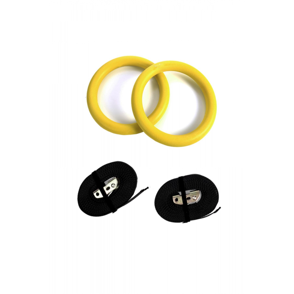 Jimnastik Halkası Gym Ring-barfiks Halkası Sarı