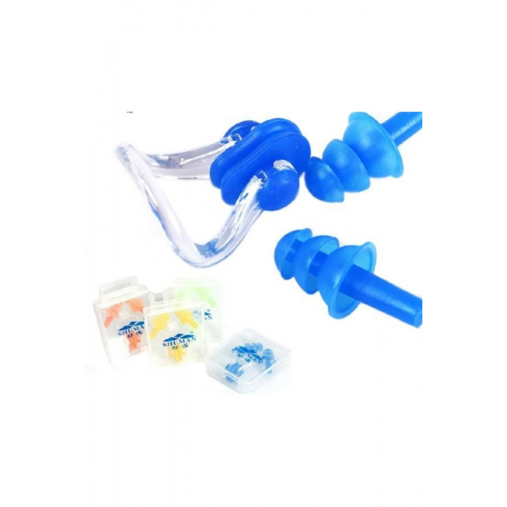 Yüzücü Kulak Burun Tıkacı Seti Tıkaç Deniz Havuz Yüzücü Seti