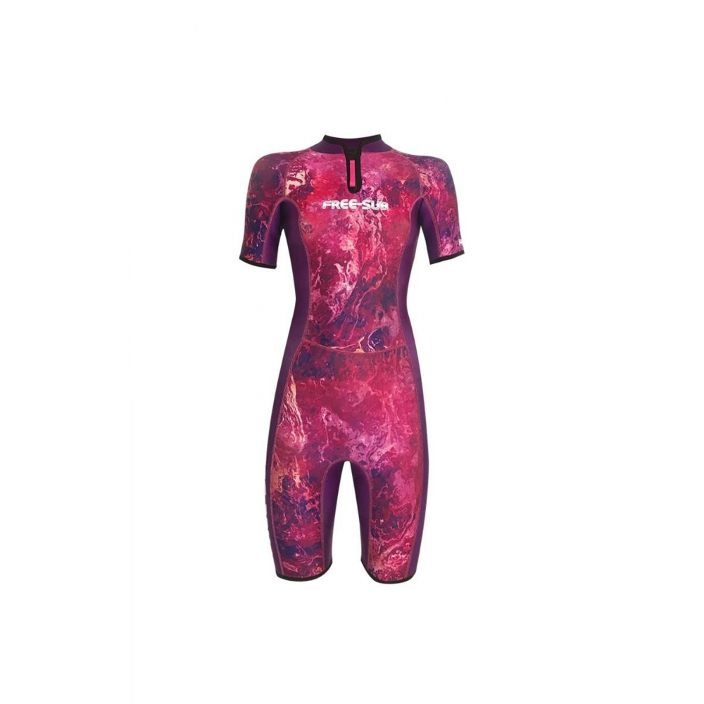 2mm Dreams Purple Kadın Shorty (KISA) Sörf, Scuba Tüplü Dalış Elbisesi Wetsuit