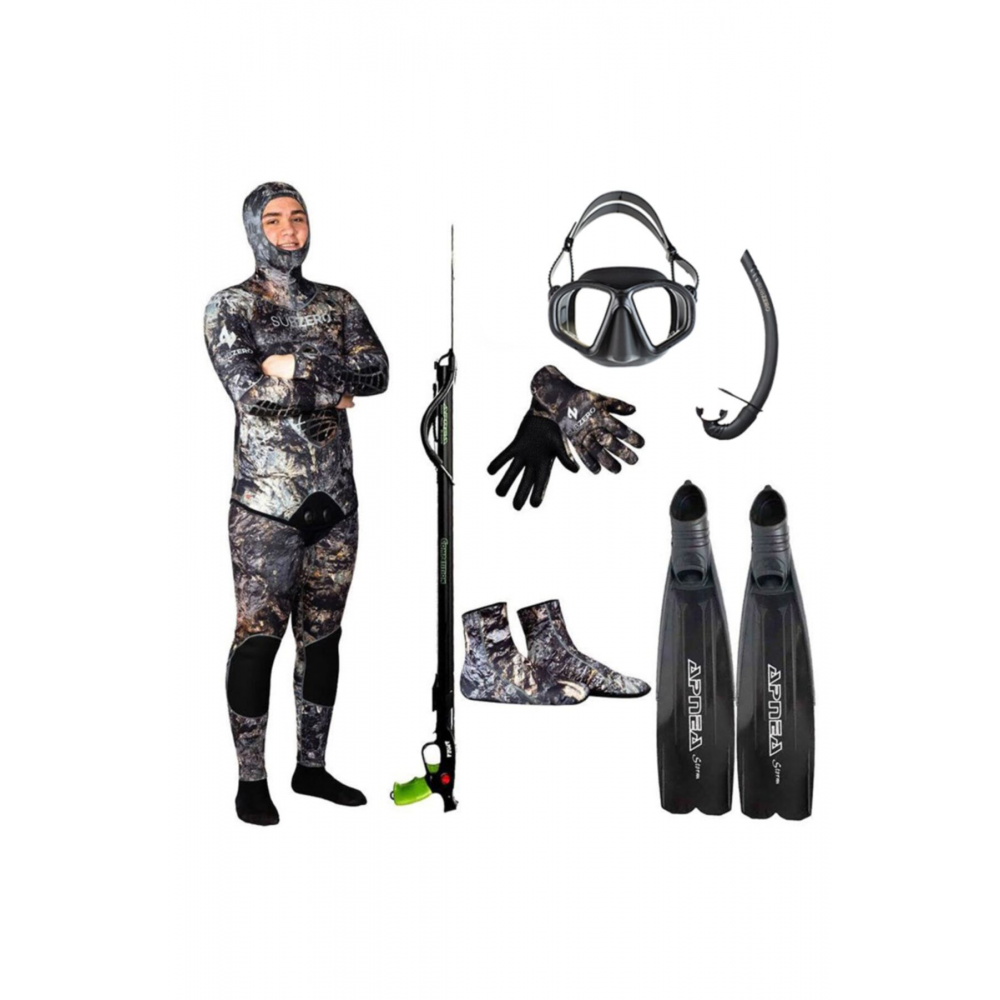 Expert 7 Parça Zıpkınla Serbest Dalış Seti