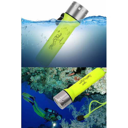 Profesyonel Su Altı Ve Dalış Feneri Suya Dayanıklı El Feneri