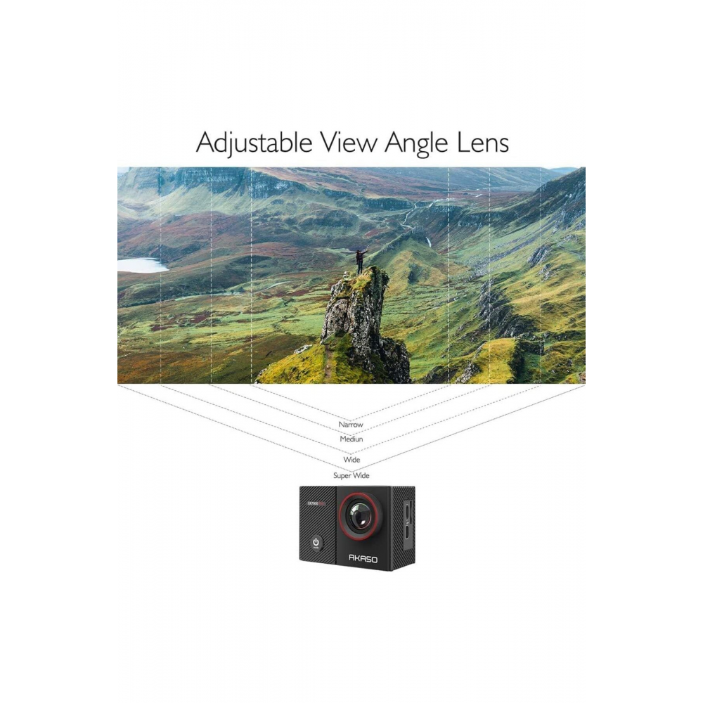 Aksiyon Kamerası 4K 20MP WiFi 40M Su Altı Kamerası Su Geçirmez Ultra HD Dokunmatik