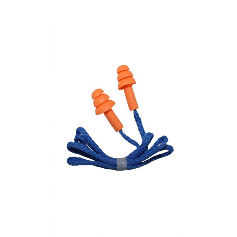 1 Çift Boyun Ipli Su Geçirmez Silikon Sünger 3m Kulak Tıkacı Ses Gürültü Yüzme Uyku Için Tıpa Tıkaç