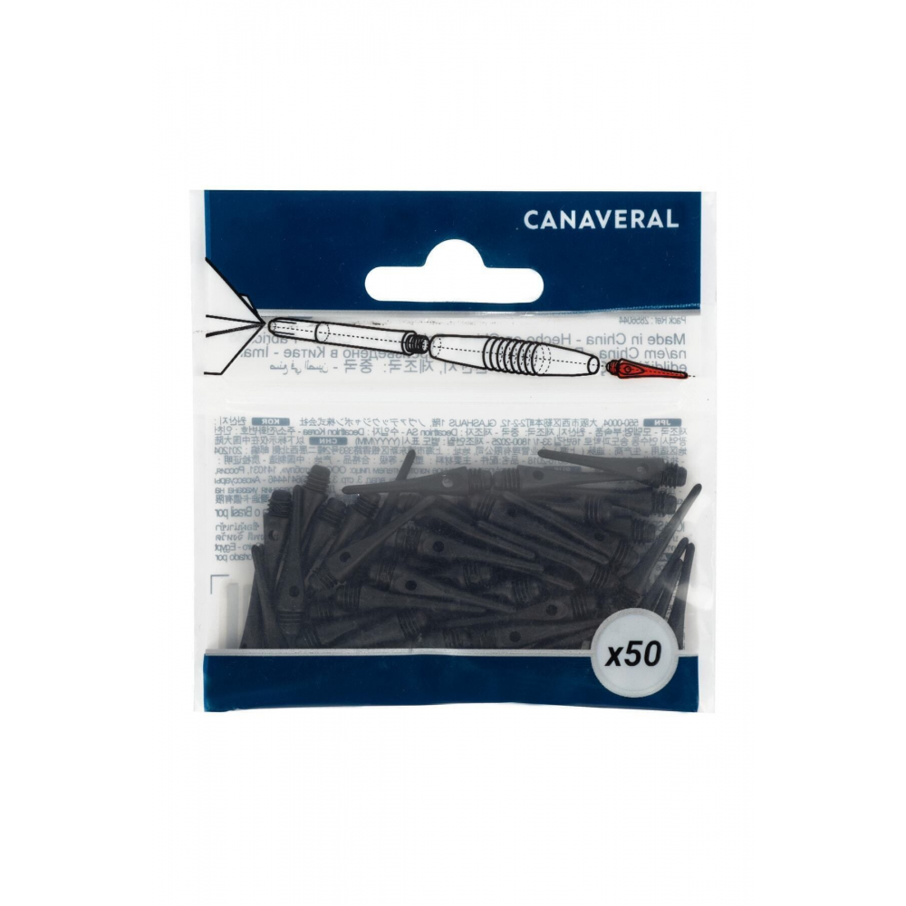 Canaveral Dart Oku Ucu - Siyah - Plastik - 50 Adet