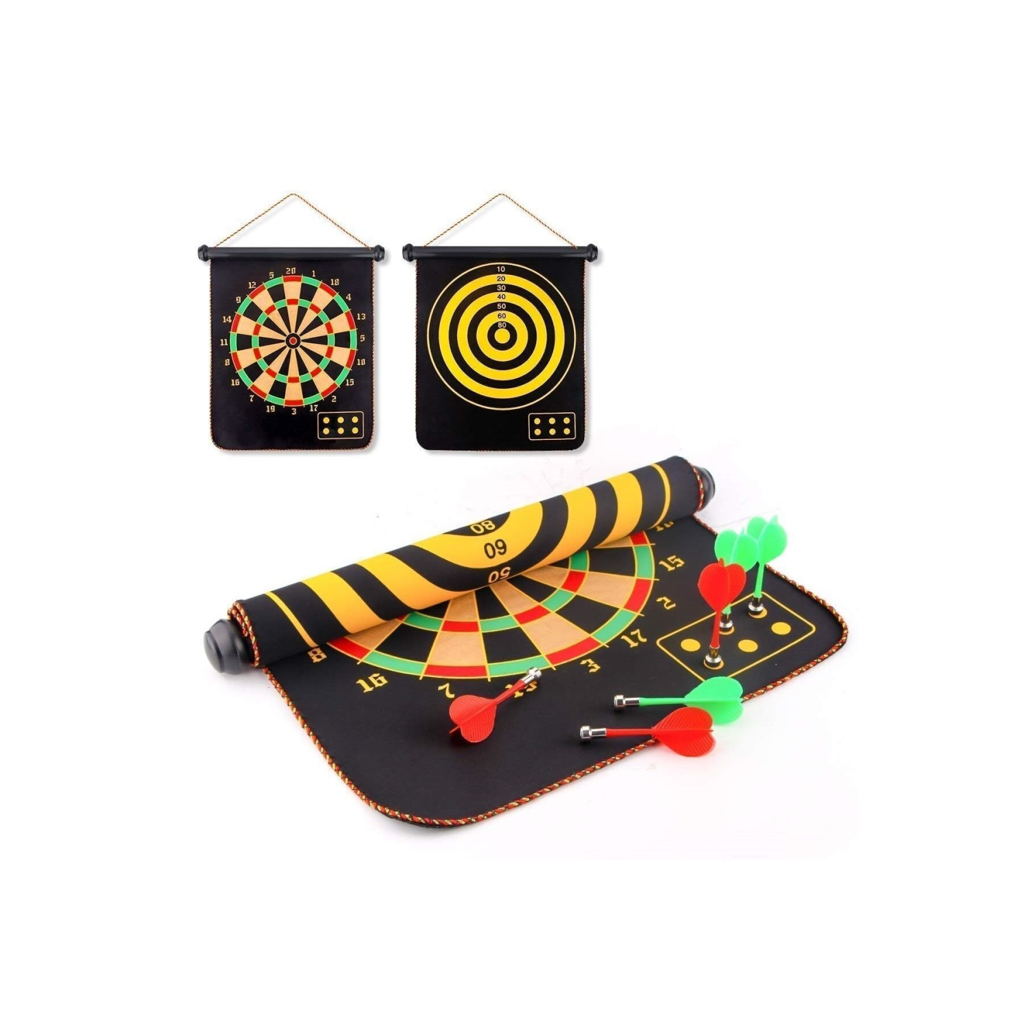 Mıknatıslı Manyetik Dart Katlanabilen Hedef Tahtası Magnet Ok Atma Dartboard Eğlenceli Oyun