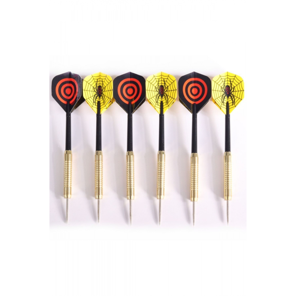Sisal Dart Seti 45 Cm (18 İnç) Büyük Boy + 6 Dart Oku (18 Gr) Hedef Tahtası