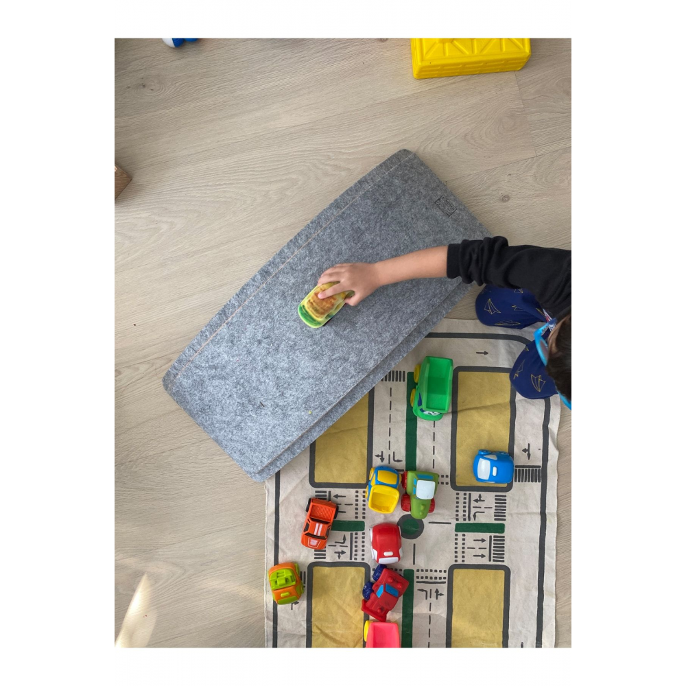 Parmak Korumalı Ve Keçe Kaplamalı Denge Tahtası, Montessori Board, Wobble Balance Board