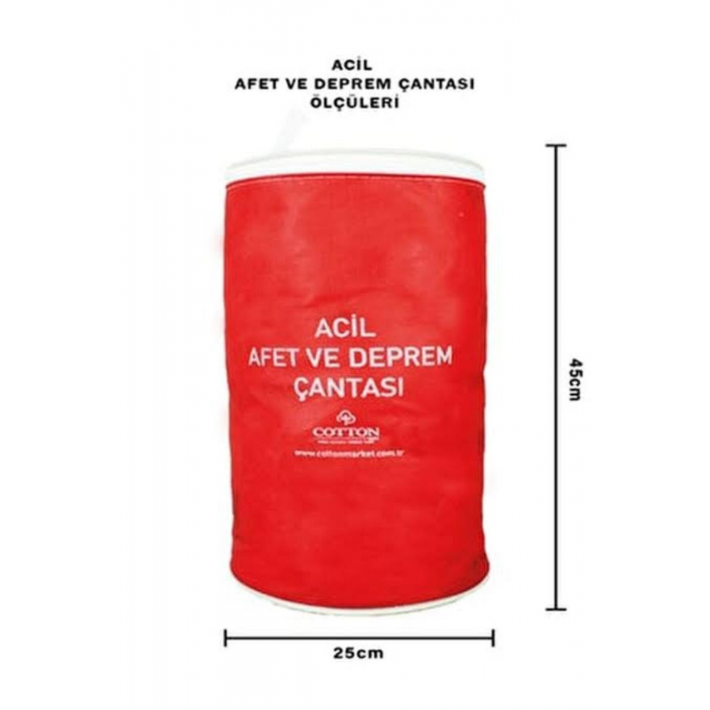 Cotton Market-deprem Çantası Afad Çantası Ilk Yardım Seti