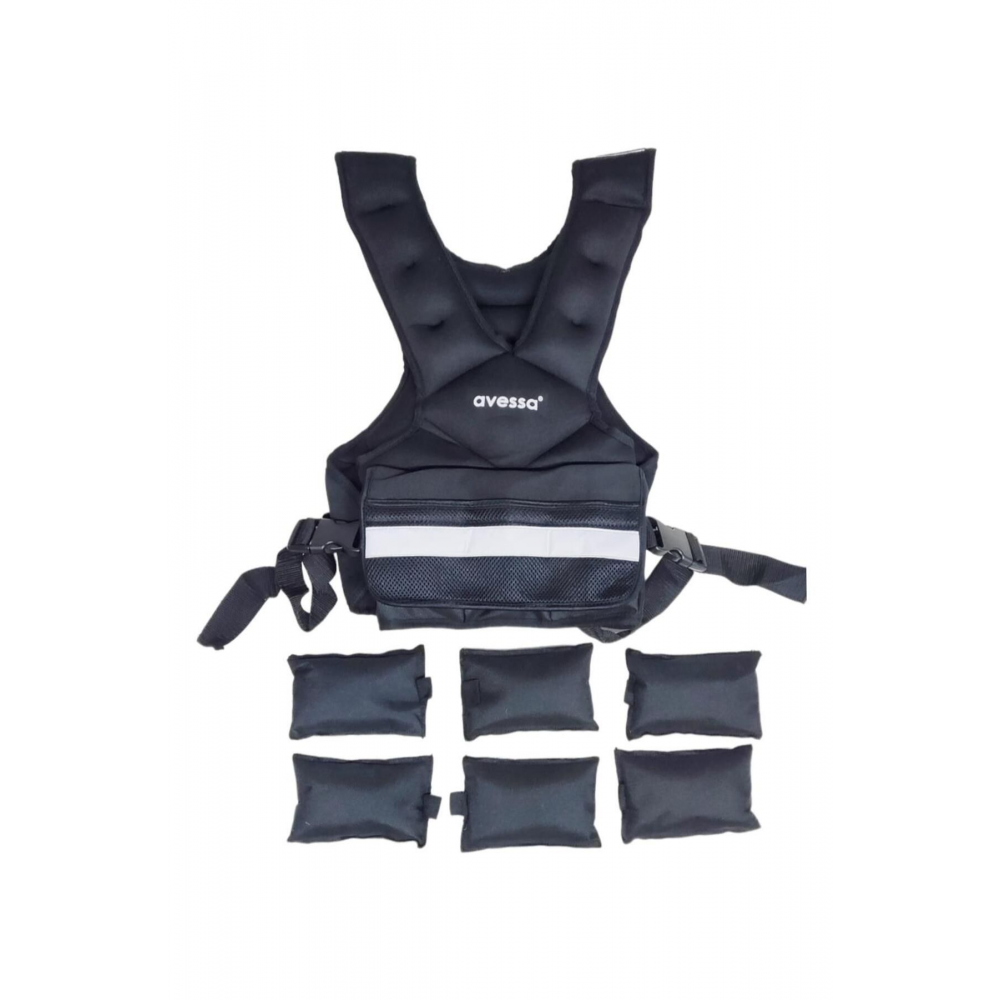 Wv-10kg Ağırlık Yeleği Siyah