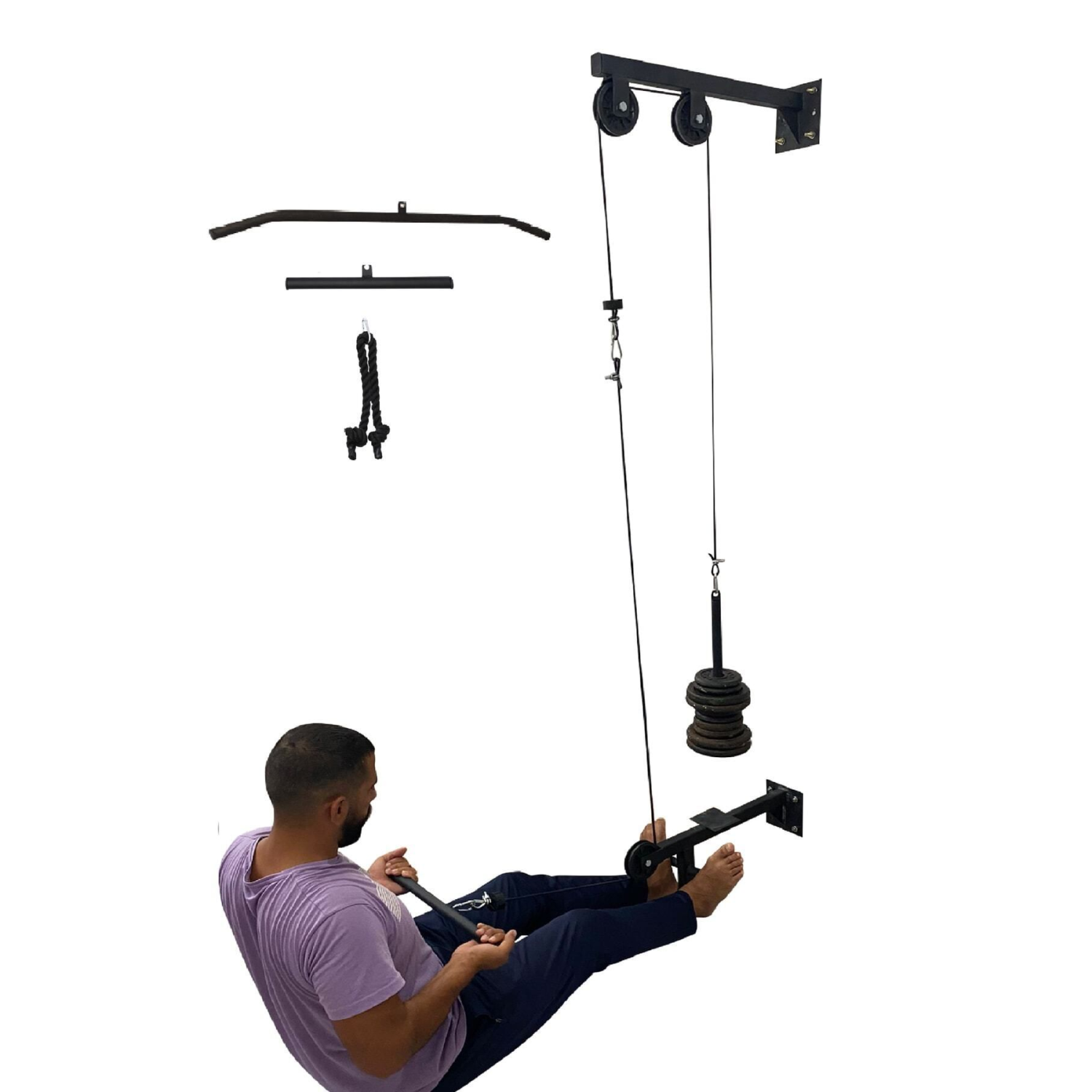 Duvar Tipi Cable Crossover Lat Puldown & Pushdown ,row ,biceps ,triceps Omuz Çalışma Istasyonu