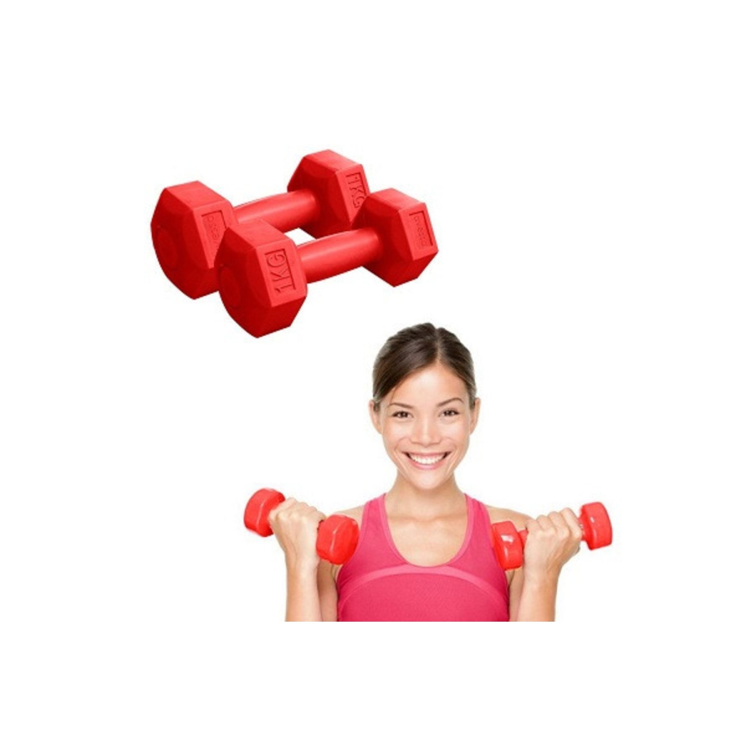 Kondisyon Egzersiz Spor Aleti 2 Adet 1 Kg Ağırlık Barı Dambıl