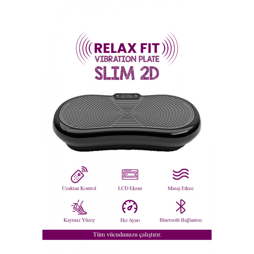 Slim 2d Vibration Plate Titreşimli Spor Egzersiz Fitness Aleti Cihazı