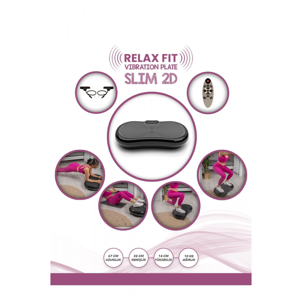 Slim 2d Vibration Plate Titreşimli Spor Egzersiz Fitness Aleti Cihazı