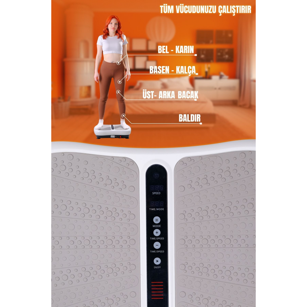 2d Yüksek Titreşimli Zayıflama Sıkılaşma Cihazı Vibration Plate 180 Kademe Hız