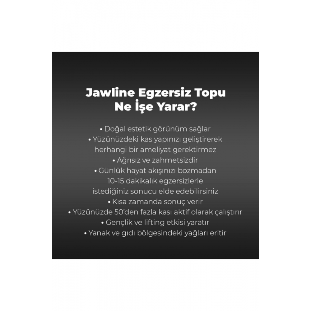 Turuncu Çene Egzersiz Topu 3' Set Çene Kası Egzersiz Topu