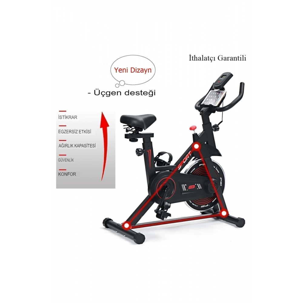 Kondisyon Bisikleti Spor Koşu Egzersiz Bisikleti Spin Bike Dikey Ev Bisikleti