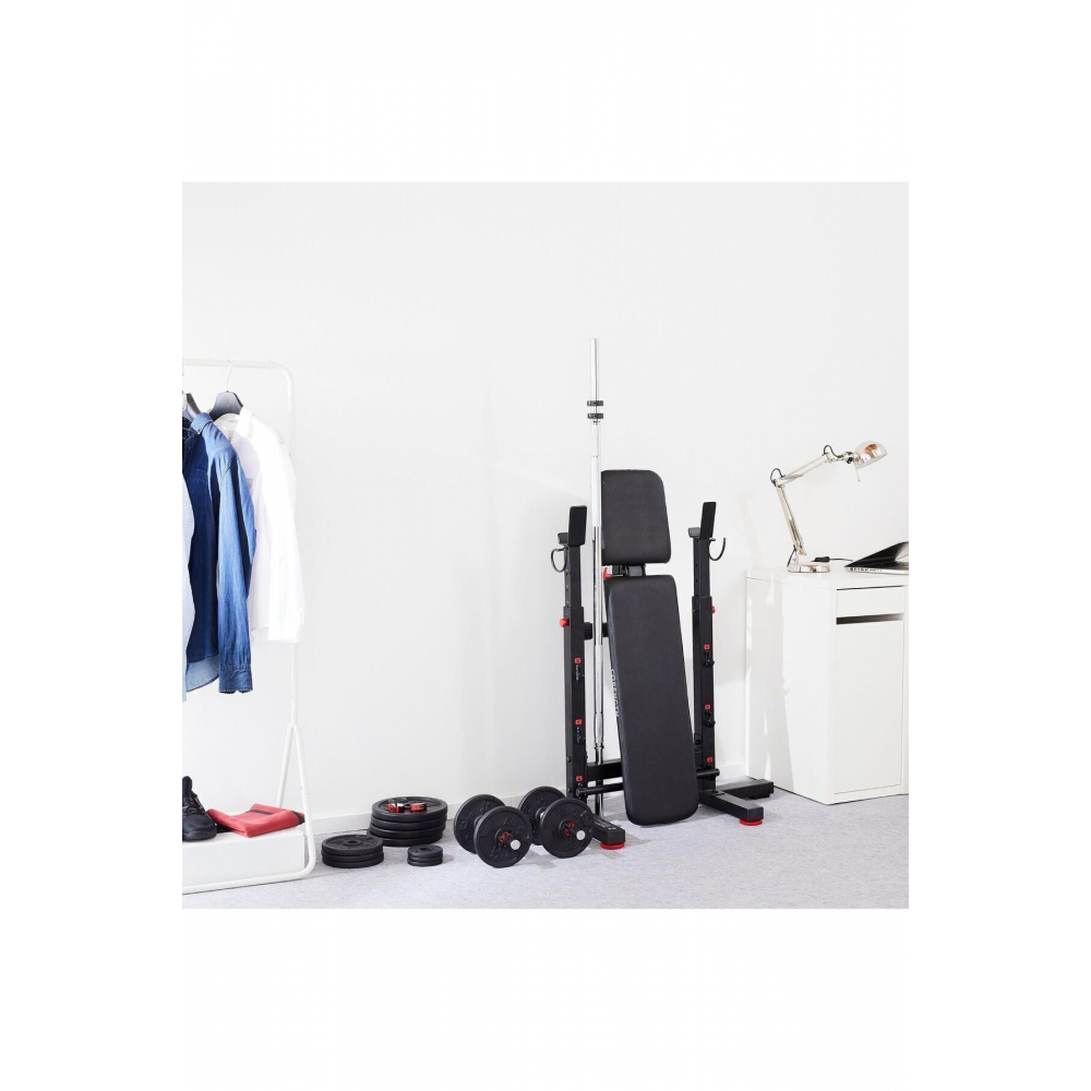 Bar Destekli Katlanabilir Kas Geliştirme Sehpası