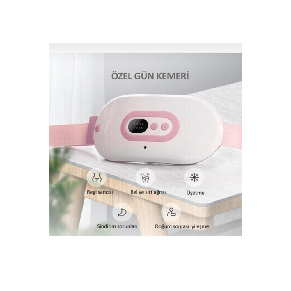 Özel Gün Kemeri - Regl Ağrıları Için Titreşimli Isı Veren Kemer