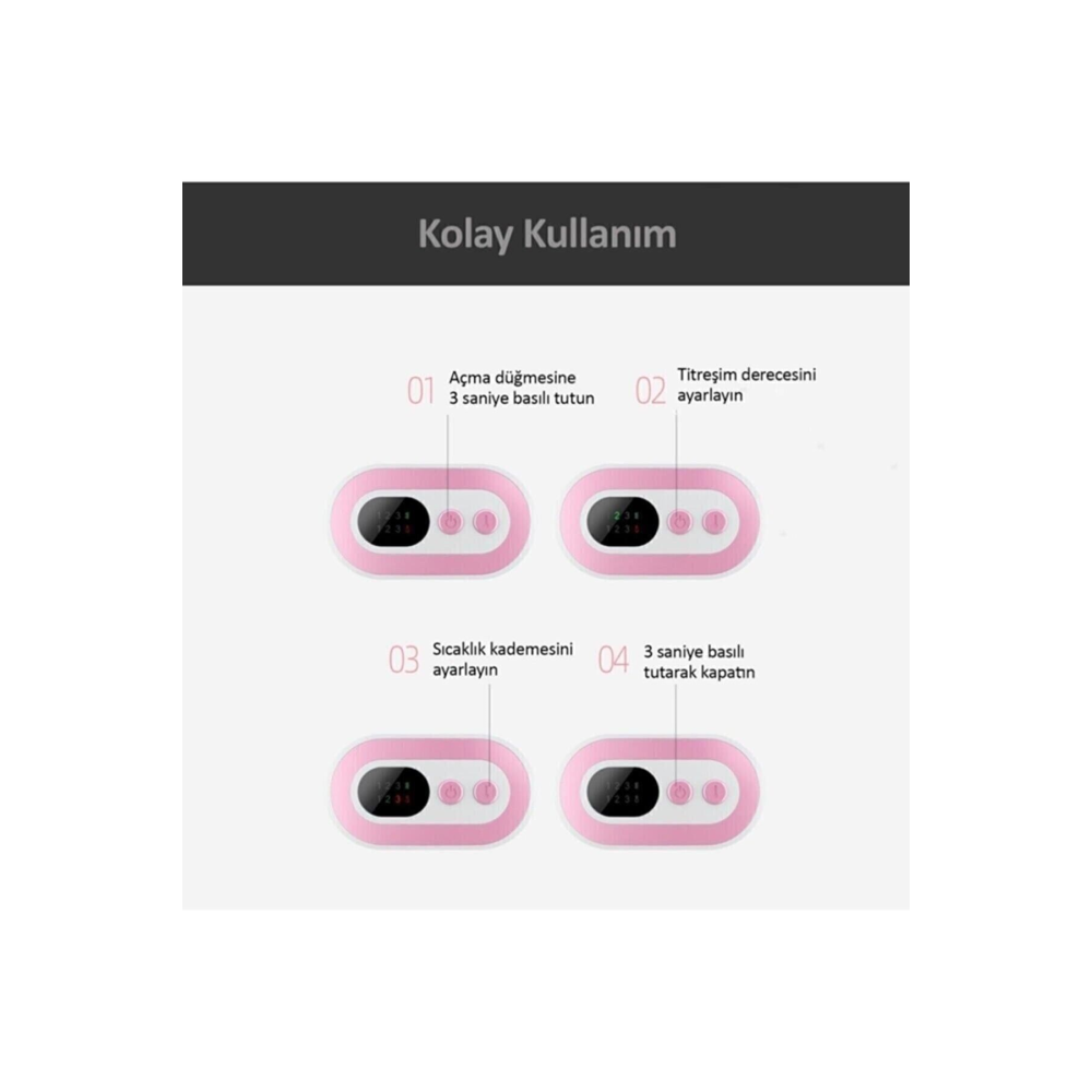 Özel Gün Kemeri - Regl Ağrıları Için Titreşimli Isı Veren Kemer