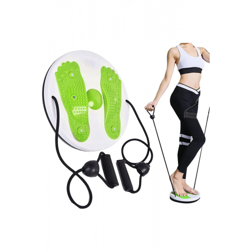 Marka Ithal Masajlı Yeşil Twister Egzersiz Ve Plates Aleti Çekme Ip Aparatlı
