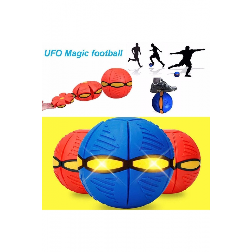 Flat Ball (phlat Ball) Dönüşebilen Uçan Frizbi Disk Futbol & Eğlence Topu
