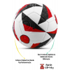 Orijinal Futbol Topu Euro Avrupa Şişirme Pompalı Sert Zemin Halı Saha Futbol Topu Hibrit No:5