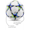 Orijinal Futbol Topu Şampiyonlar Ligi Pompalı Sert Zemin Halı Saha Futbol Topu No:5 Siyah 034