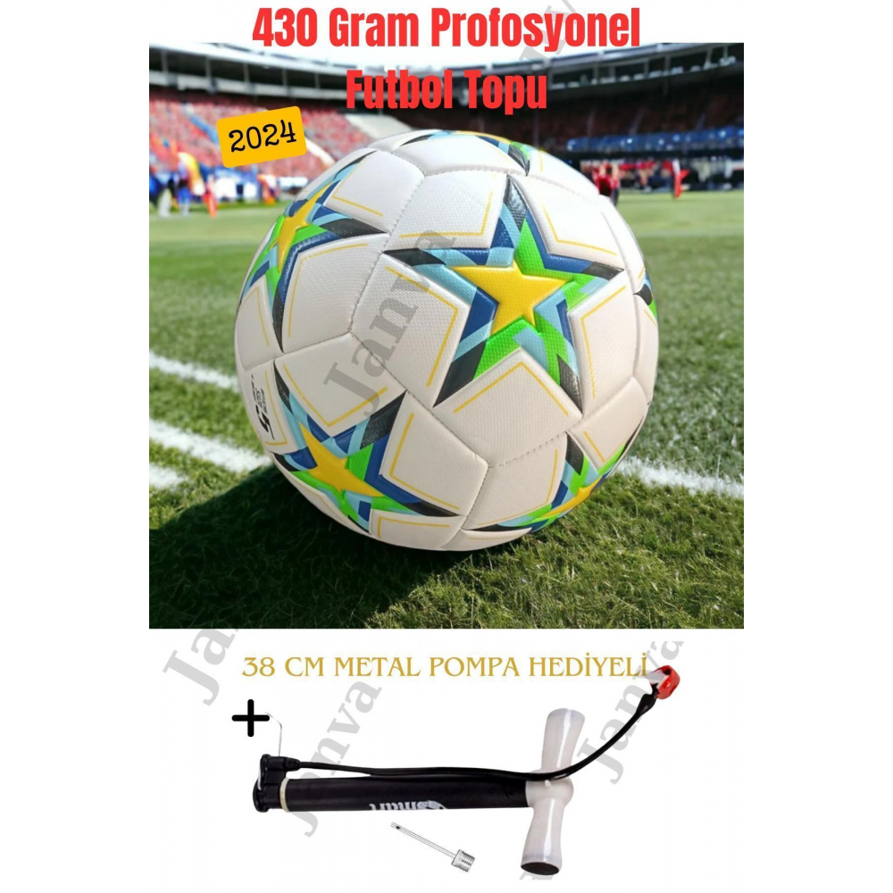 Uefa Şampiyonlar Ligi Supervision Özel Futbol Topu 400 Grlazer Kesim Maç Ve Antreman Topu Pompa