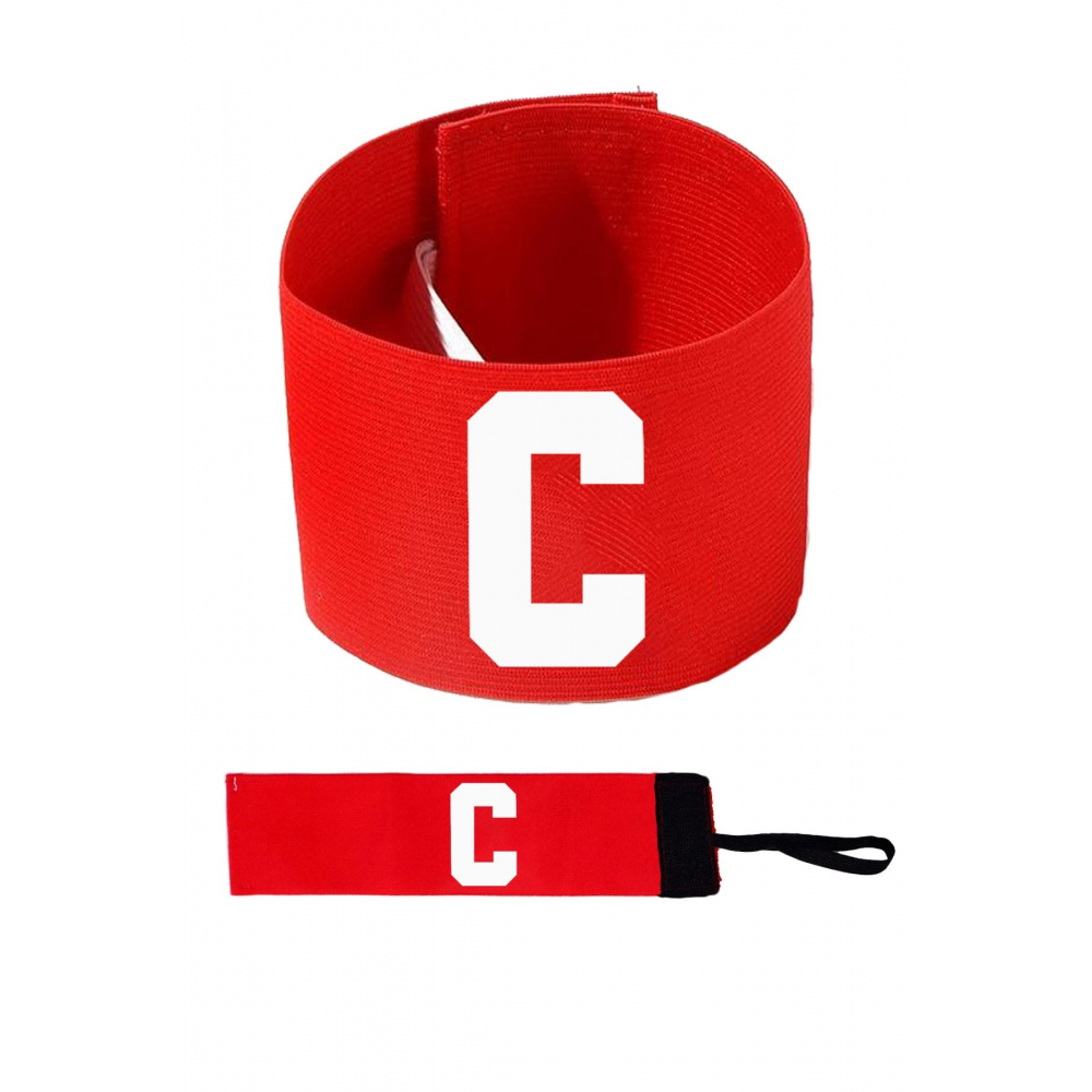 Kırmızı Kaptanlık Pazubandı Kaptan Kolluğu Kaptanlık Kaptan Bandı Profesyonel - Kırmızı