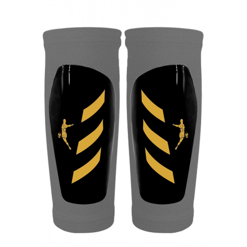 PRO Futbol Tekmeliği Çoraplı Çocuk Yetişkin Kaval Koruyucu Tekmelik Futbolcu Dizliği SİYAH