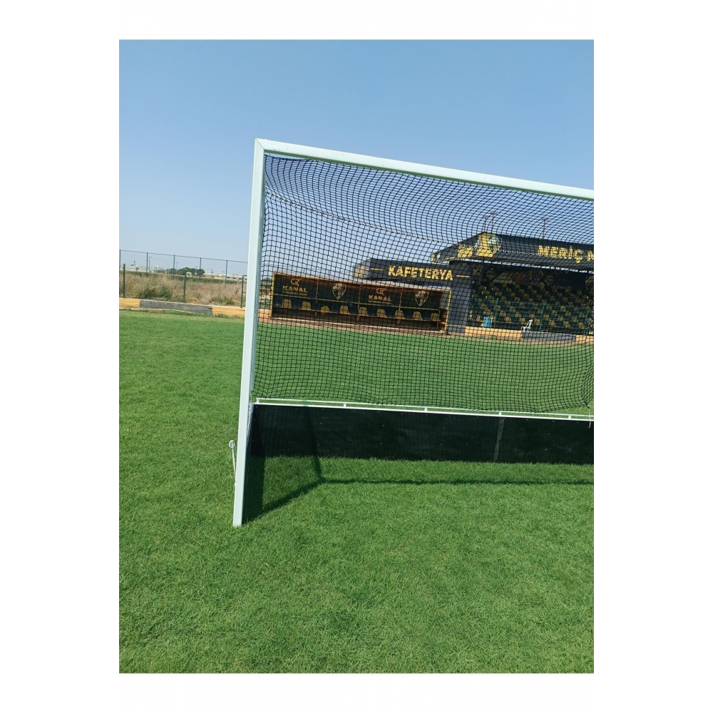 Silver Çim Hokeyi Kale Filesi Siyah 1,7*3,66*1,2 m Siyah 2,2 mm İp