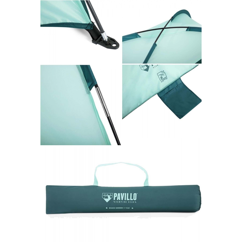 Plaj Güneşliği Plaj Çadırı Tente Gölgelik Çantalı 120x200cm Hb021-1