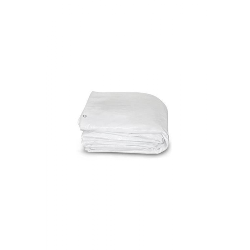 3x4 Metre Lamineli Beyaz Branda Çadır Kamp Matı Gölgelik Su Toz Geçirmez