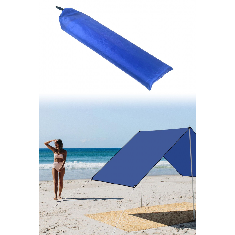 Kamp Araç Yan Tente Gölgelik Plaj Güneşlik Piknik Plaj Çadırı 150x300cm Çantalı FC012R