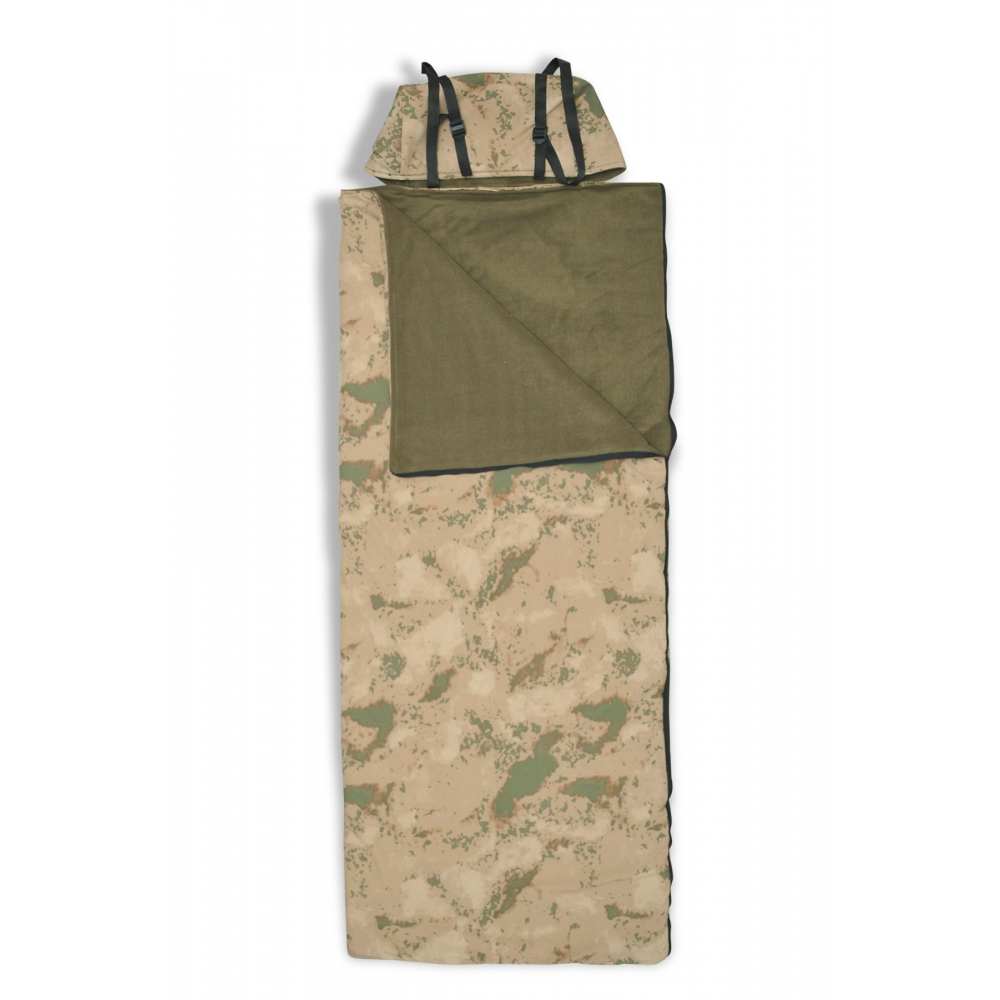 Askeri Kamuflaj Uyku Tulumu(-25 ) Su Geçirmez(215×150 CM) 220 gr Elyaf/180 gr Polar Kamp&deprem