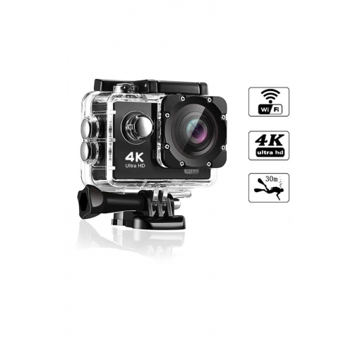 4k Ultra Hd 170 Derece Wifi Aksiyon Kamera 18 Aparatlı 4k 30 Fps 16 Mp.