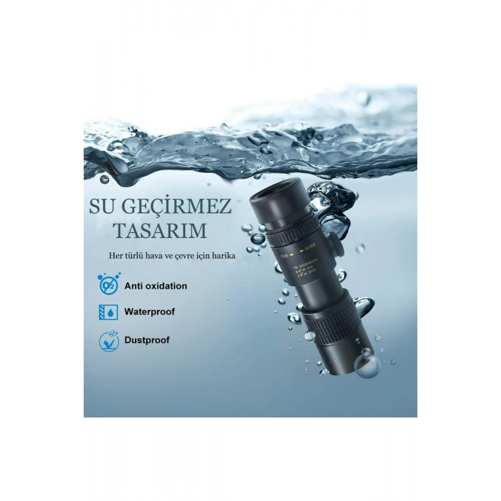 10-300x40 Zoom Dürbün Monoküler Termal Teleskop Telefon Tutucu Avcılık Kamp Kuş Gözlemciliği