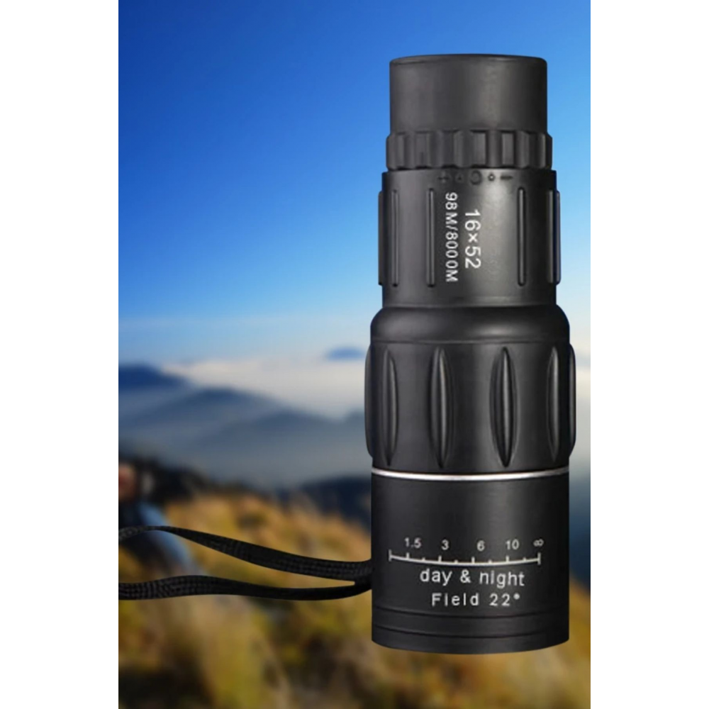 16X52 monoküler yetişkinler ve çocuklar için çift odaklı teleskop kuş gözlemciliği yapan hayatı avcı